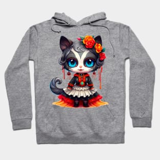 Dia de los Muertos Cat #6 Hoodie